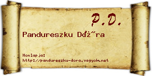 Pandureszku Dóra névjegykártya
